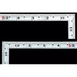 Shinwa Rules Stainless Steel Curved Scale Silver 485x242.5x1.4 mm, 68535485 image 3