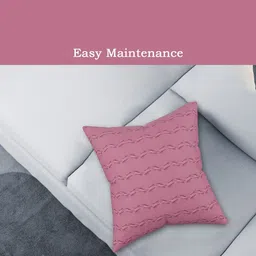 RUBOXA Pink Set of 7 Striped Square Cushion Covers image 4