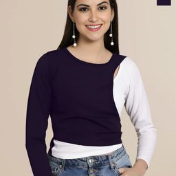 Mast & Harbour Women Pack of 2 Regular Sleeves Solid Top-picture-22