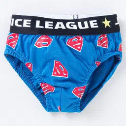 Bodycare Cotton Knit Briefs Text Superman & Batman Print Pack of 3 - Red Blue & Black image 2