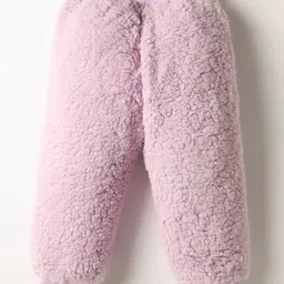 Little Kangaroos Woven Full Length Fleece & Woollen Lounge Pant - Lilac image 2