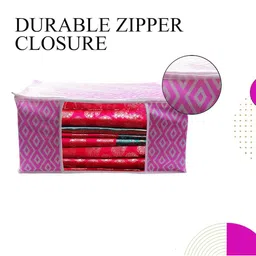 AMAK INC Pink Fabric Multi-Utility Wardrobe Organisers image 4
