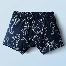 HoneyHap Disney Single Jersey Knit Trunks With Lion King Graphics Pack Of 3 - Red Navy Blue & White image 4