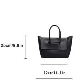 PURPLEHUNT Solid Leather Swagger Handheld Bag image 5