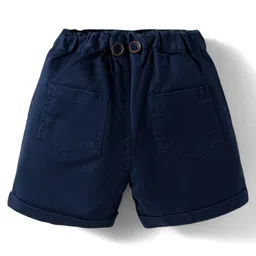 ToffyHouse Cotton Woven Half Sleeves Anchor Printed Party Shirt & Shorts Set with Bow & Suspender - Navy Blue image 5