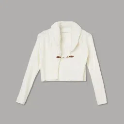 Fame Forever by Lifestyle Girls White Textured Jacket-picture-19