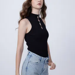 Cover Story Black Regular Fit Pullover image 3