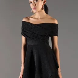 SHOWOFFFF Black Regular Fit Dress image 3