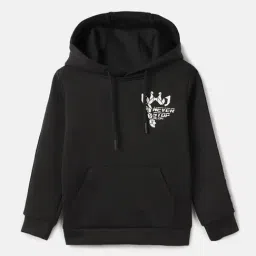 Blue Giraffe Boys Black Solid Full Sleeves Sweatshirt-picture-15