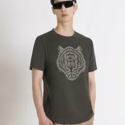 Antony Morato Green Cotton Regular Fit Printed T-Shirt-picture-31