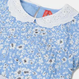 Blue Giraffe Kids Blue Cotton Top image 3