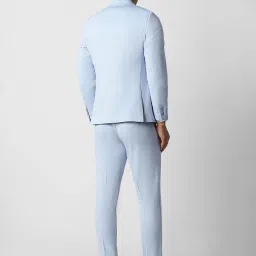 Van Heusen Blue Slim Fit Texture Two Piece Suit image 3