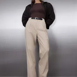 Trendyol Women Solid Trousers-image-75