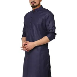 KRUDHA Men Thread Work Pathani Kurta image 2