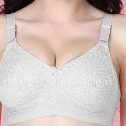 SHYAM SONS FLAIR Pack Of 4 Floral Printed Full Coverage Minimizer Bra image 5