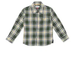 U.S. Polo Assn. Kids Olive Checks Full Sleeves Shirt-picture-16