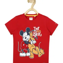 Allen Solly Junior Red Cotton Graphic T-Shirt-picture-28