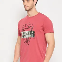 Duke Red Slim Fit Printed T-Shirt image 3