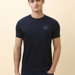 Allen Solly Navy Regular Fit T-Shirt-picture-20