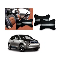 Auto Pearl Black Silver Strip Car Neck Cushion/Neck Pillow Compatible with BMW i3-picture-27