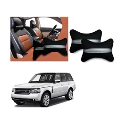 Auto Pearl Black Silver Strip Car Neck Cushion/Neck Pillow Compatible with Land Rover Sport-picture-21