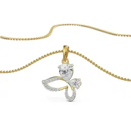 Emori 18k Yellow Gold & Diamond The Radiant Butterfly Pendant image 3