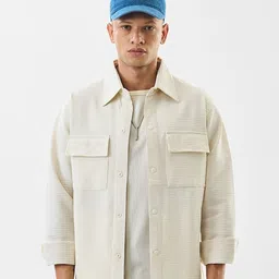 Snitch Textured Oversized Casual Shirt image 4