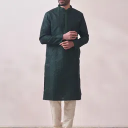 Manyavar Men Floral Kurta with Churidar-image-76