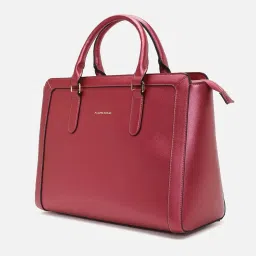 Allen Solly Pink Solid Medium Handbag image 3