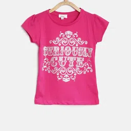 Sera Girls Pink Printed Top-image-38