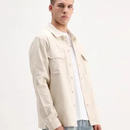 Rare Rabbit White Cotton Regular Fit Solid Jacket image 3