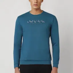 Van Heusen Blue Regular Fit Logo Printed Sweatshirt-picture-41