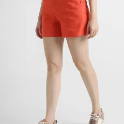 Lee Red Denim Shorts image 3