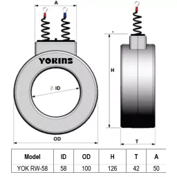 Yokins Current Transformer 400/5A Range For Ammeter, RW58-400A.5-15VA-1.0 image 4