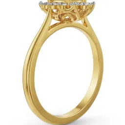 Emori 14k Yellow Gold & Diamond Royal Oval Cut Ring image 3