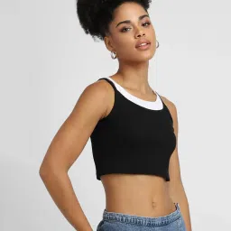Forever 21 Black Crop Top image 3