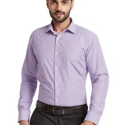 Park Avenue Violet Slim Fit Check Shirt-picture-38