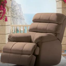 Duroflex Brown Permium Fabric Avalon Posture Pro Single Seater Motorized Rocking & Rotating Recliner-picture-32