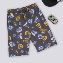 Pantaloons Junior Boys Ebony Printed Shorts-picture-41