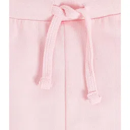 MINIKLUB Girls Pink Solid Joggers image 3