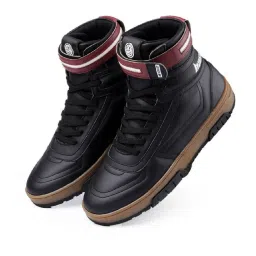 Bacca Bucci Men's SWAGGER Cosmic Black Ankle High Sneakers image 3