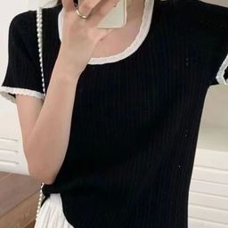 KPOP Round Neck Regular Top-picture-7