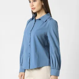 Van Heusen Blue Regular Fit Shirt image 3