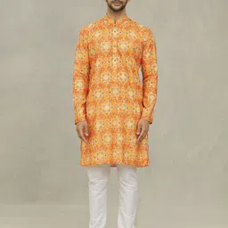 Arihant Rai Sinha Men Ethnic Motifs Printed Thread Work Kurta image 5