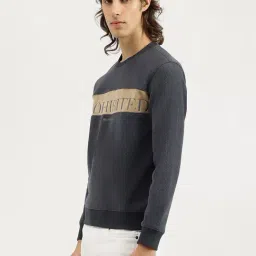 United Colors Of Benetton Grey Regular Fit Printed Sweatshirt image 3