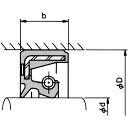 NOK φ150x180 mm TC Type Rubber Oil Seal, TC15018014 image 2