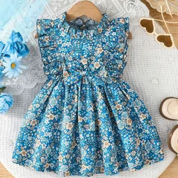 YK Floral Print Fit & Flare Dress-picture-41