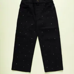 Kiddopanti Girls Black Denim Jeans-picture-43