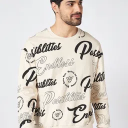 People Men Typography Printed Round Neck Cotton Boxy T-shirt-image-51