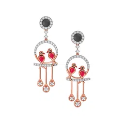 Joyalukkas Women 18KT Lovebird Rose Gold Diamond Earring -5.19g-picture-28